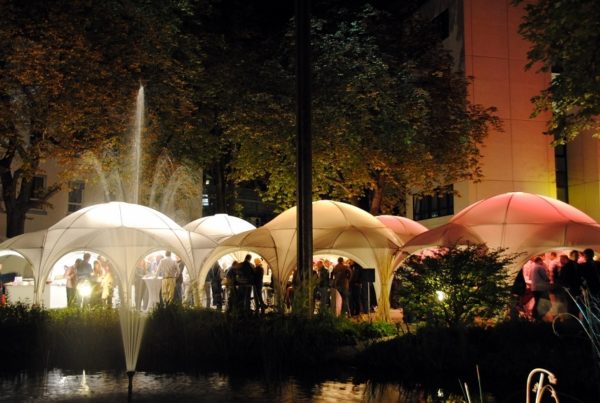 Kuppelzelt 6 x 6 m weiß Alternativbild