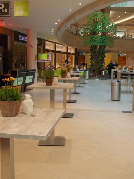 Stehtisch Edelstahl betonoptik 70 x 70 cm Alternativbild